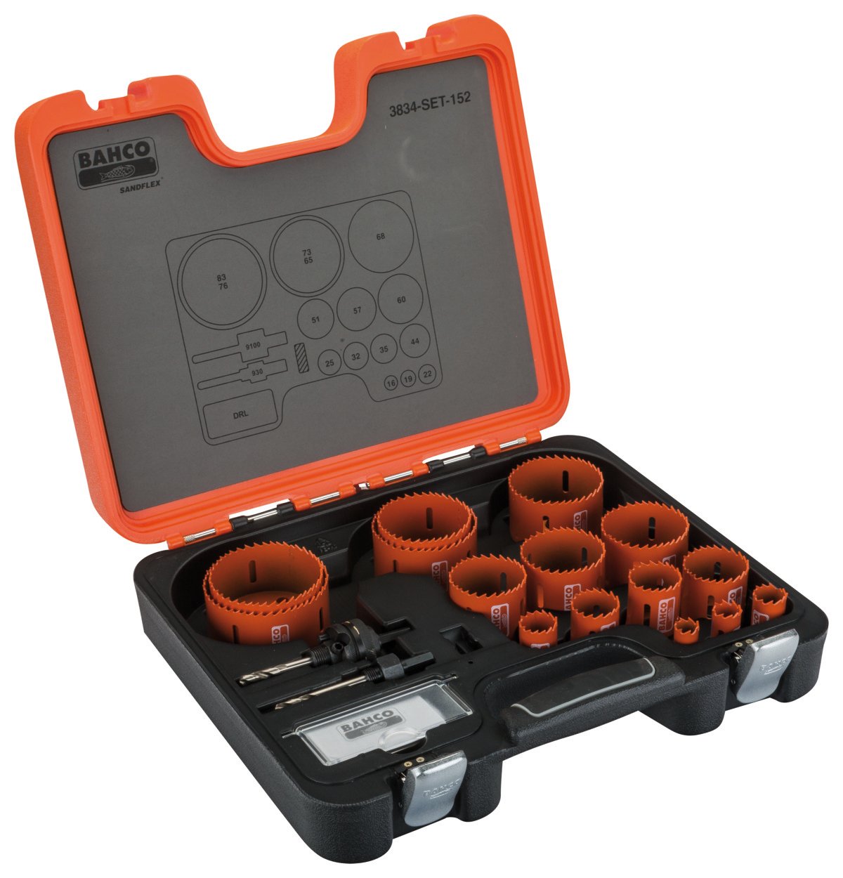 Bahco Sandflex Bi-metalen gatzagenset | voor metaal en houtsoorten | 16 mm 83 mm 18-delig 3834-SET-152