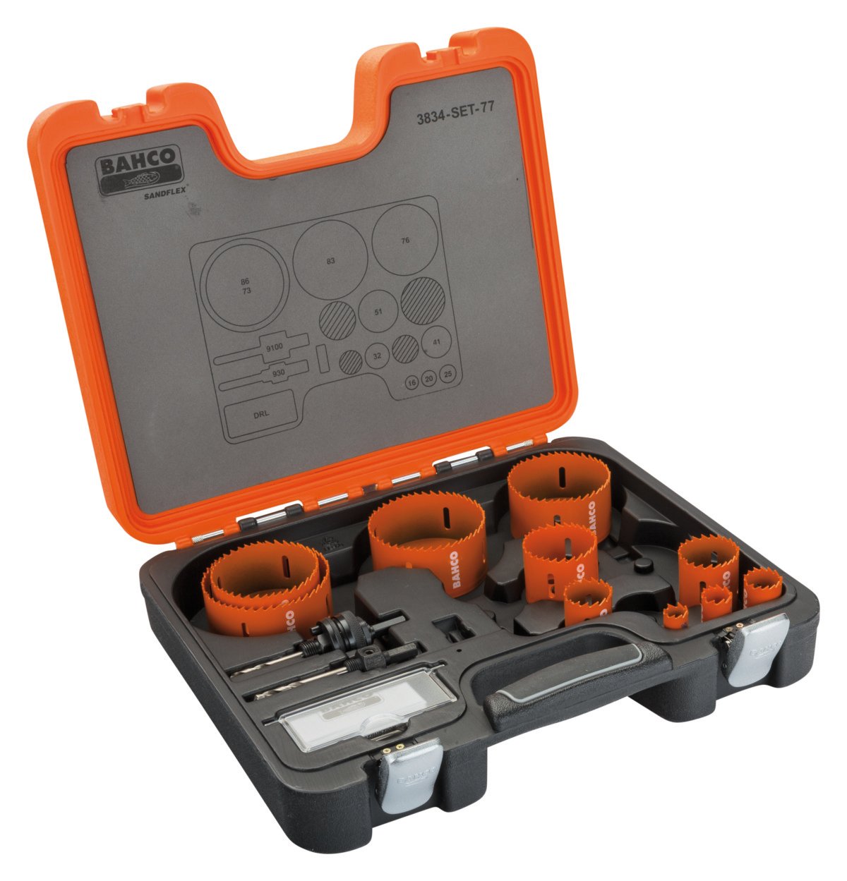 Bahco Sandflex Bi-metalen gatzagenset | voor metaal en houtsoorten | 16 mm 86 mm 13-delig 3834-SET-77