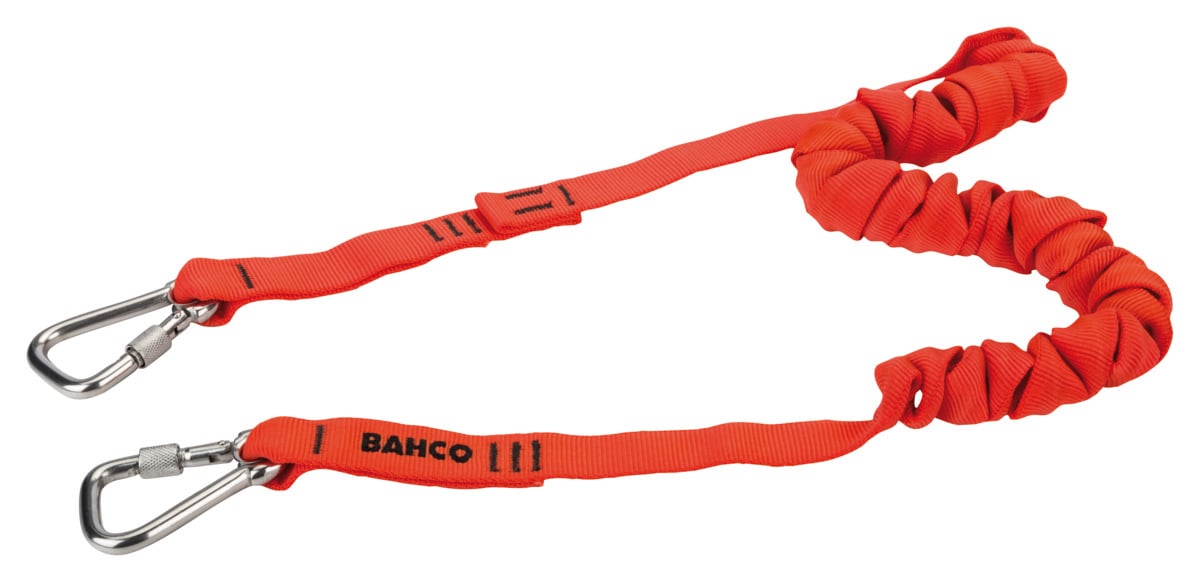 Bahco Veiligheidskoord | met vaste karabijnhaak | 6 kg | 1.2 m volgens DROPS best practices 3875-LY8