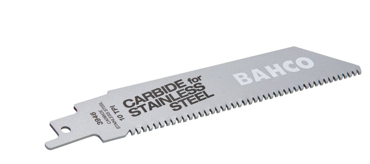 Bahco Reciprozaagblad | HST | met hardmetalen punten | voor roestvast staal | 10 TPI | 228 mm - 3946-228-10-HST-1P