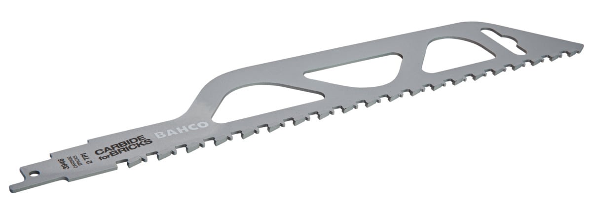 Bahco Reciprozaagblad | hardmetaal | voor bakstenen | LECA en cellenbeton | 2 TPI | 300 mm - 3946-300-2-CB-1P