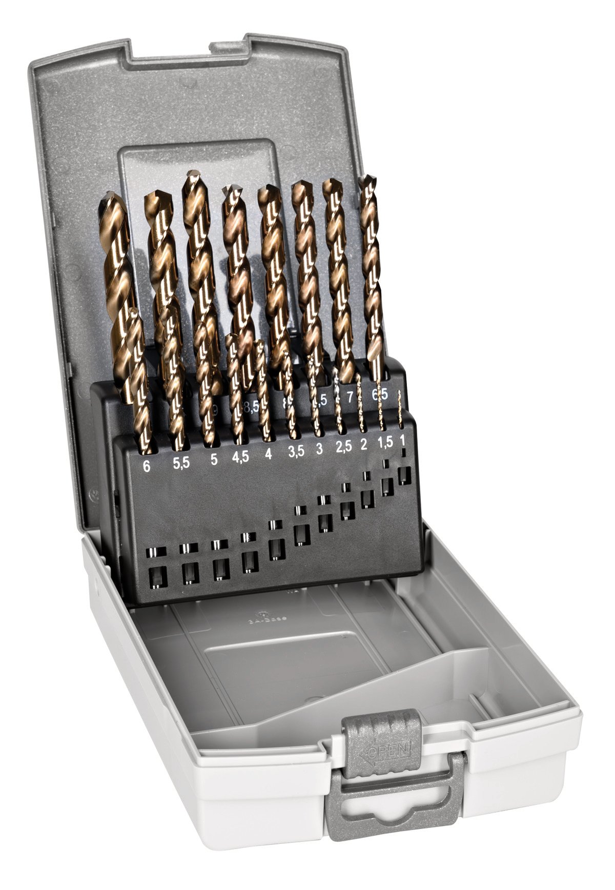 Bahco HSS-E borenset | kobalt | voor metaal 19-delig 4511-SET-19