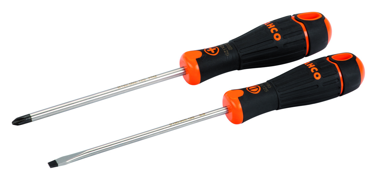 Bahco Schroevendraaierset Fit | rubber greep | gleuf | Phillips 2-delig B219.012