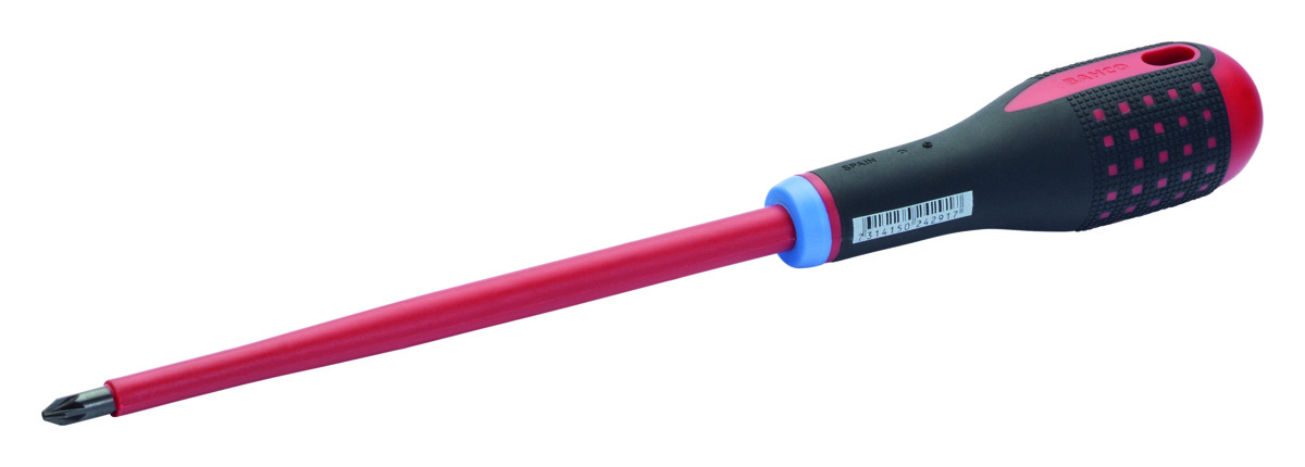 Bahco Schroevendraaier ERGO™ | geïsoleerd | VDE | driecomponentengreep | Pozidriv | PZ1 x 20 mm x 80 mm BE-8811S