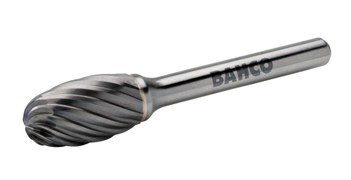 Bahco Stiftfrees | hardmetaal | druppelvormige kop | voor roestvaststaal | 10 mm x 15 mm x 6 mm - E1015I06