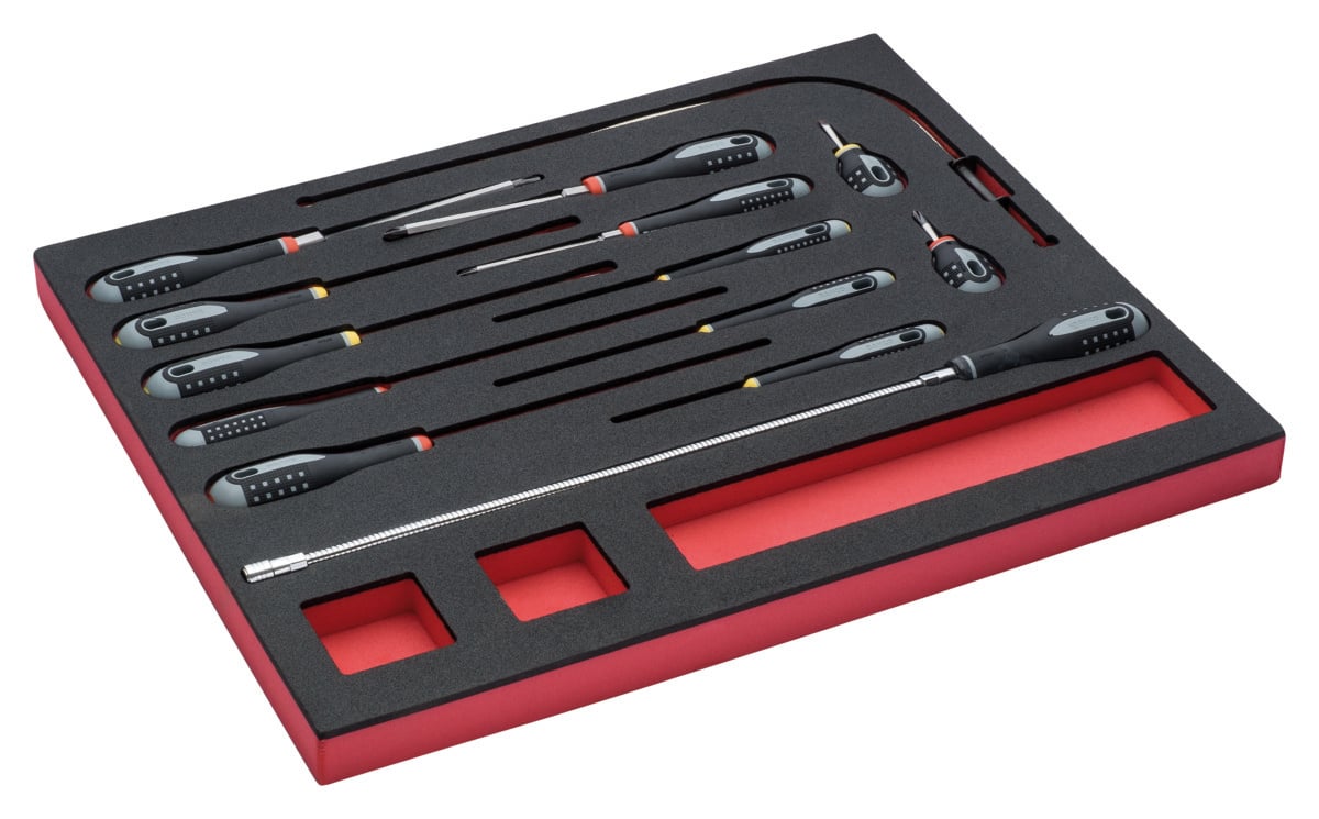 Bahco Foaminlay Fit&Go 3 3 met gleuf- en Phillips-schroevendraaiers 14-delig FF1A1001