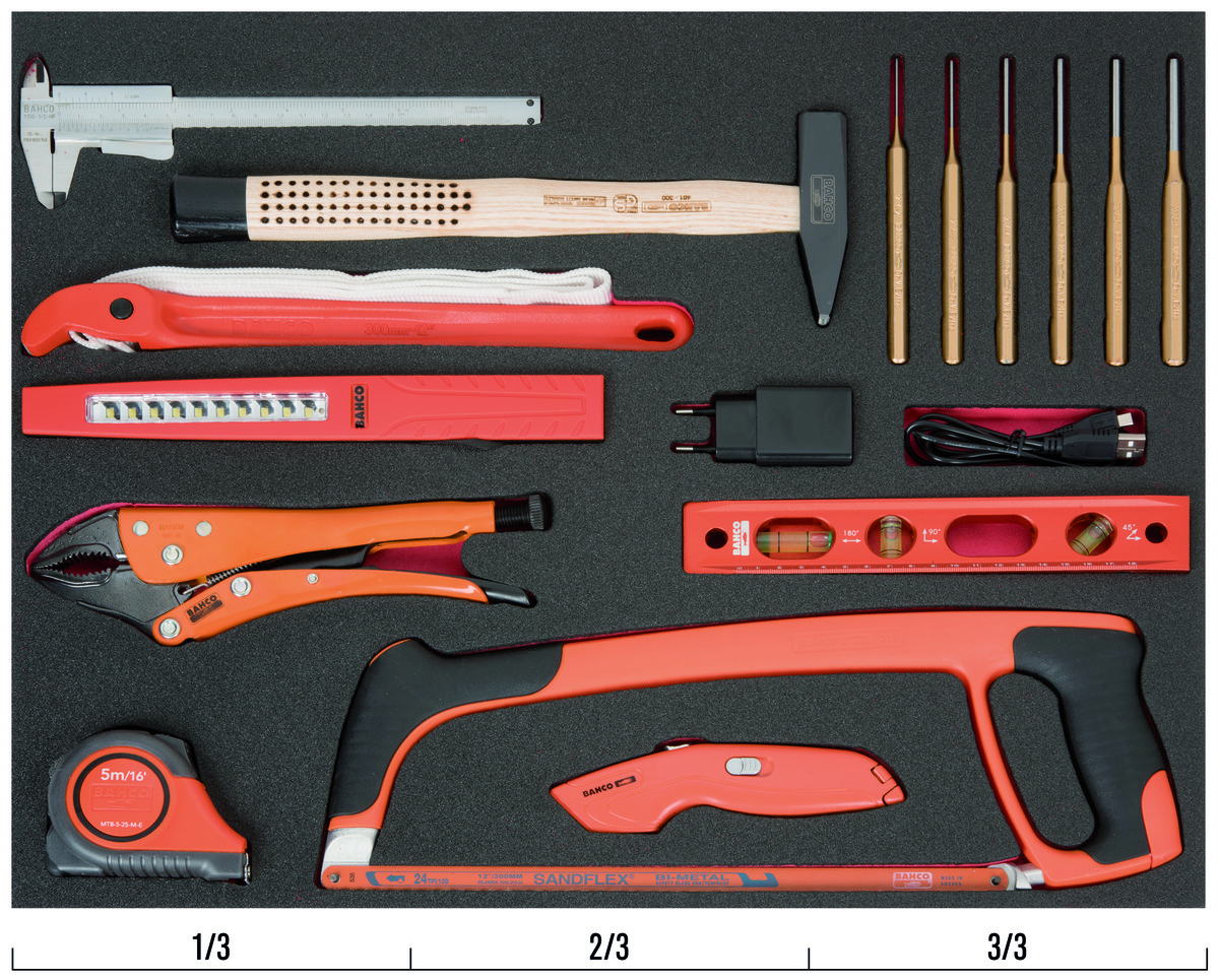Bahco Foaminlay Fit&Go 3 3 met slaggereedschap en snijgereedschap 10-delig FF1A119