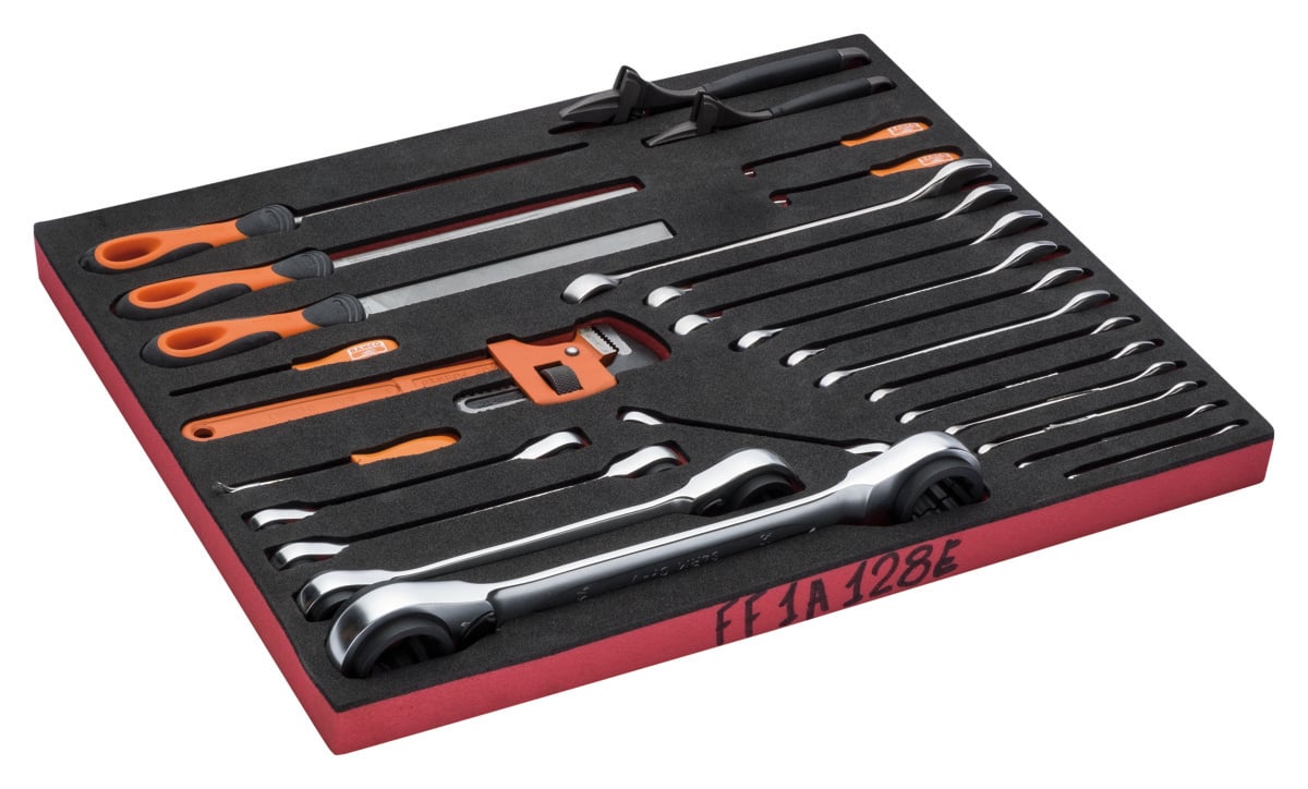 Bahco Foaminlay Fit&Go 3 3 met sleutels en vijlen 18-delig FF1A128