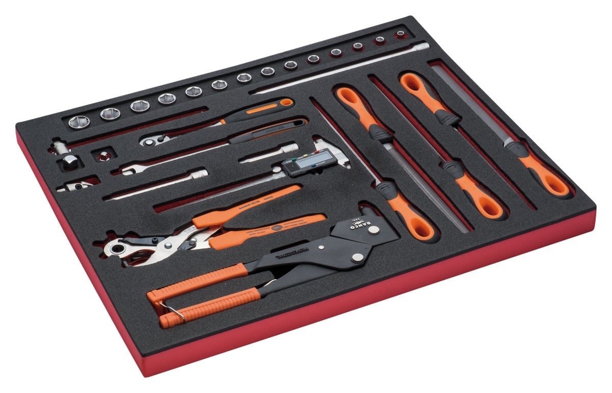 Bahco Foaminlay Fit&Go 3 3 met doppen en toebehoren 1 2" en vijlen 31-delig FF1A132