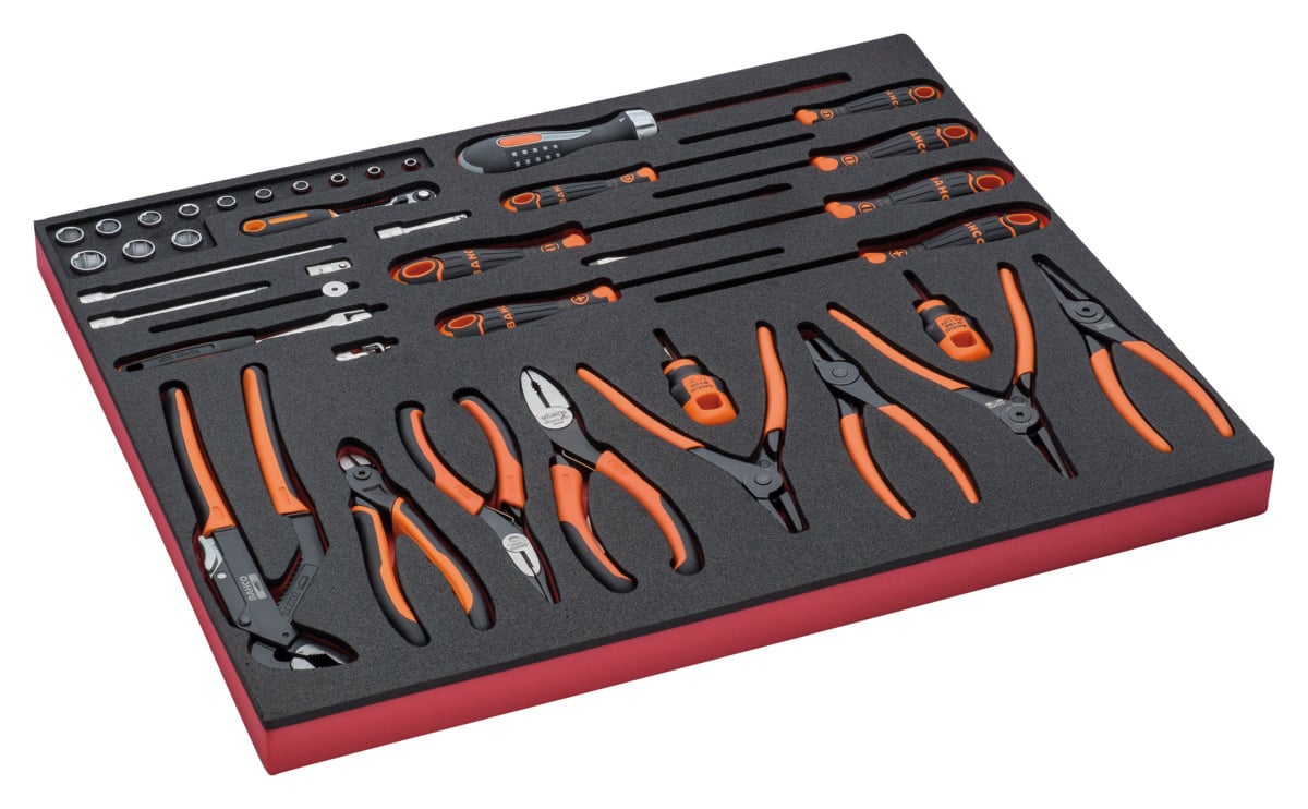 Bahco Foaminlay Fit&Go 3 3 met doppen en toebehoren 1 4" | tangen en schroevendraaiers 40-delig FF1A136