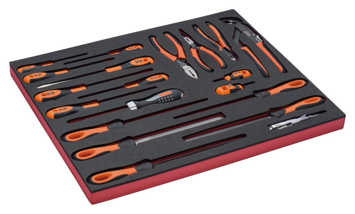 Bahco Foaminlay Fit&Go 3 3 met schroevendraaiers | tangen en vijlen 20-delig FF1A145