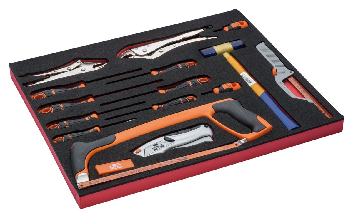 Bahco Foaminlay Fit&Go 3 3 met schroevendraaiers | snijgereedschap en slaggereedschap 16-delig FF1A147