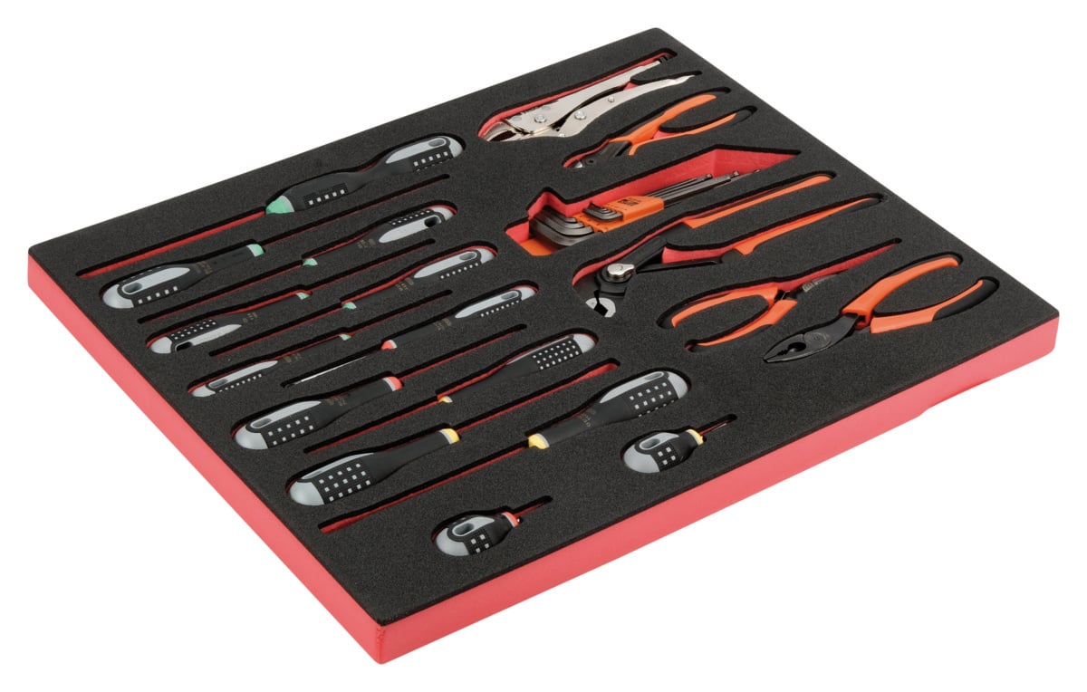 Bahco Foaminlay Fit&Go 3 3 met schroevendraaiers en tangen 19-delig FF1A5001