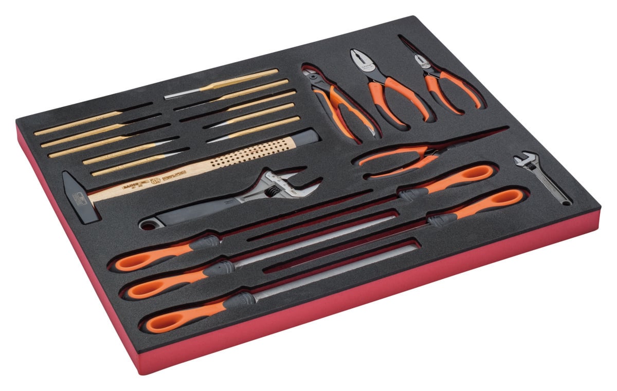 Bahco Foaminlay Fit&Go 3 3 met tangen | vijlen | moersleutels en slaggereedschap 22-delig FF1A5010
