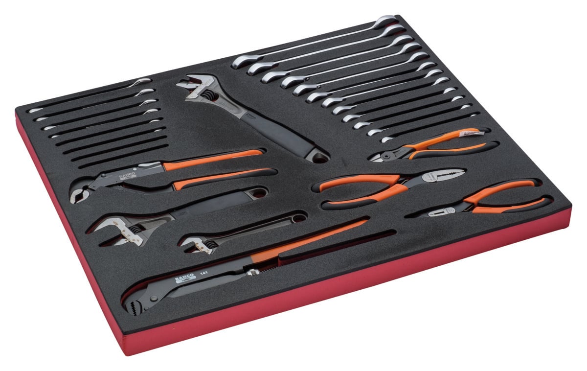 Bahco Foaminlay Fit&Go 3 3 met sleutels en tangen 28-delig FF1A5024