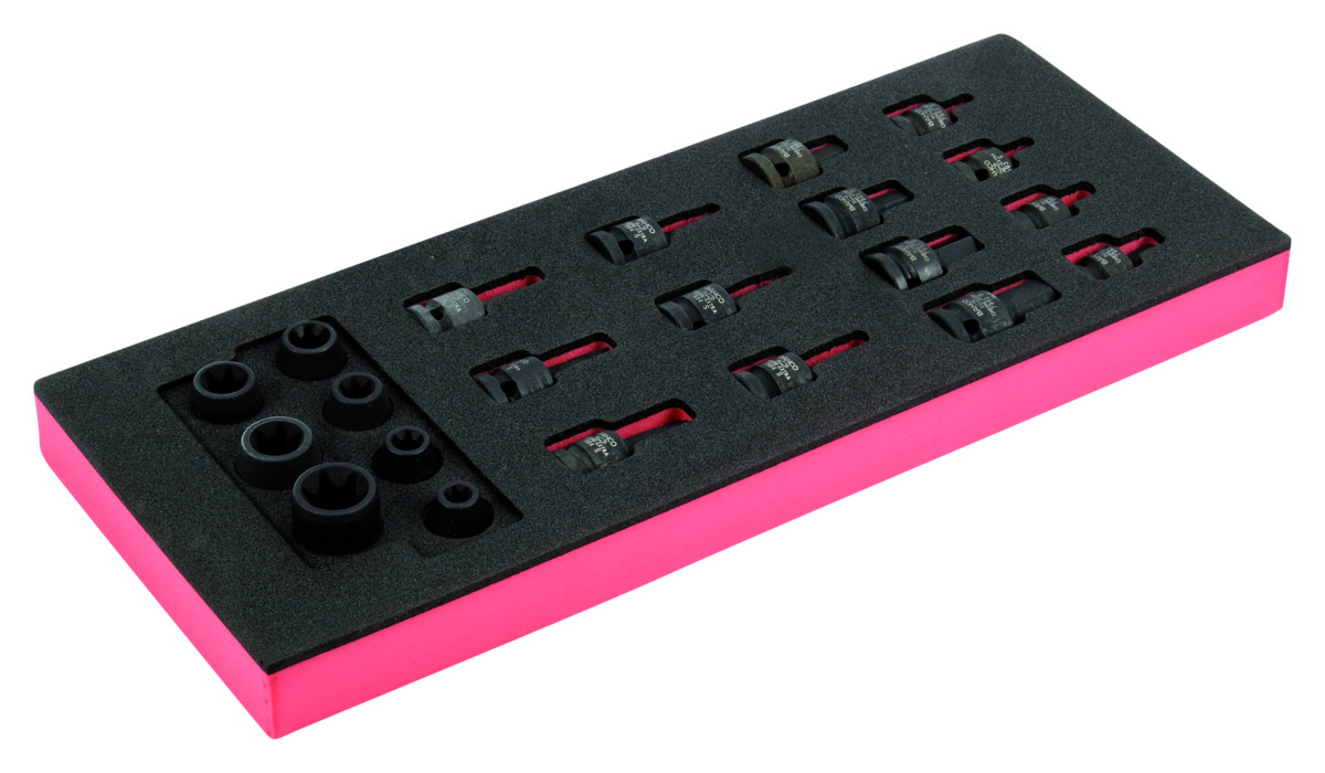 Bahco Foaminlay Fit&Go 1 3 met slagdoppen 1 2" 21-delig FF1E2211