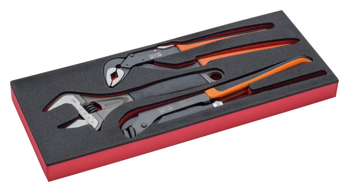 Bahco Foaminlay Fit&Go 1 3 met moersleutels en tangen 3-delig FF1E5007