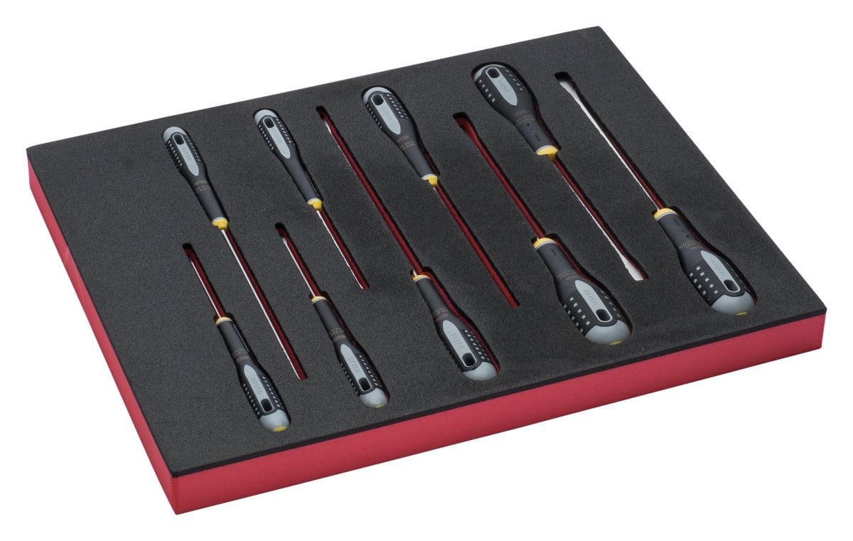 Bahco Foaminlay Fit&Go 2/3 met gleufschroevendraaiers | ERGO - 8-delig - FF1F1001