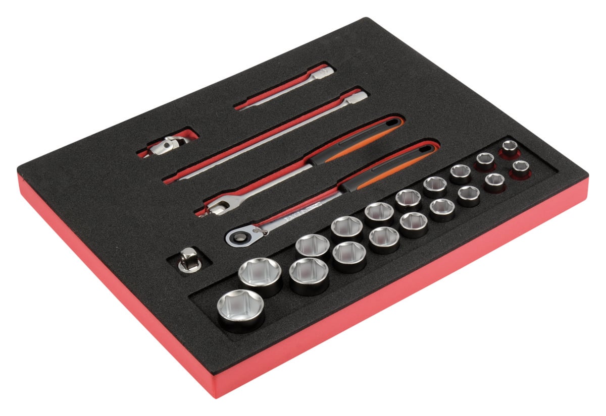 Bahco Foaminlay Fit&Go 2 3 met doppen en toebehoren 1 2" 24-delig FF1F2202