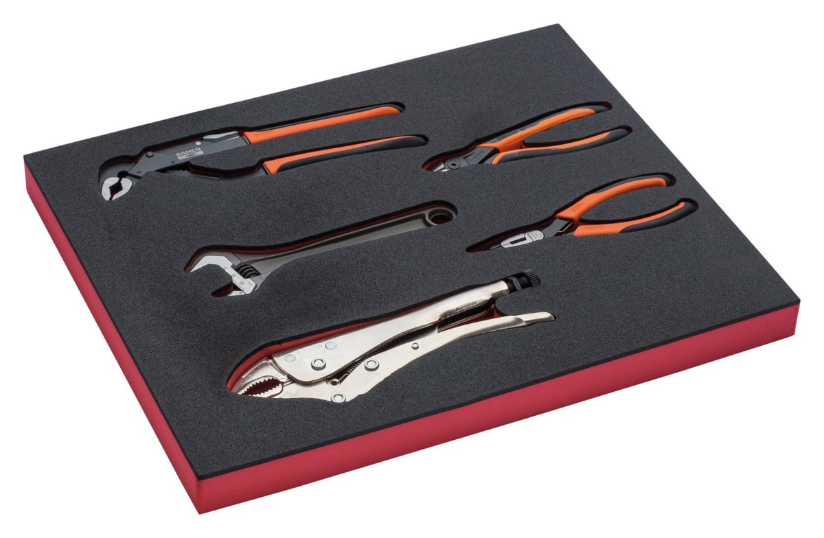 Bahco Foaminlay Fit&Go 2 3 tangen en moersleutel 5-delig FF1F5003