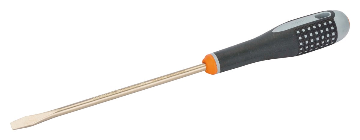 Bahco gleufschroevendraaier | ERGO™ | vonkvrij | aluminium brons | 1.2 mm x 8 mm x 200 mm - NS300-8-200