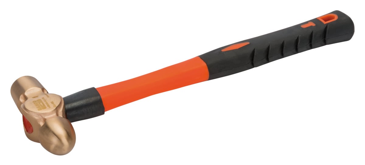 Bahco Bolbankhamer | fiberglas handgreep | vonkvrij | koper beryllium | 450 g NSB506-450-FB