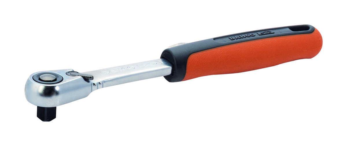 Bahco Omschakelbare ratel 1 4" met slanke kop | 72 tanden en actiehoek van 6° | 120 mm S61SL