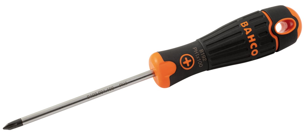 Bahco Schroevendraaier Fit | rubber greep | Phillips PH2 x 150 mm B192.002.150