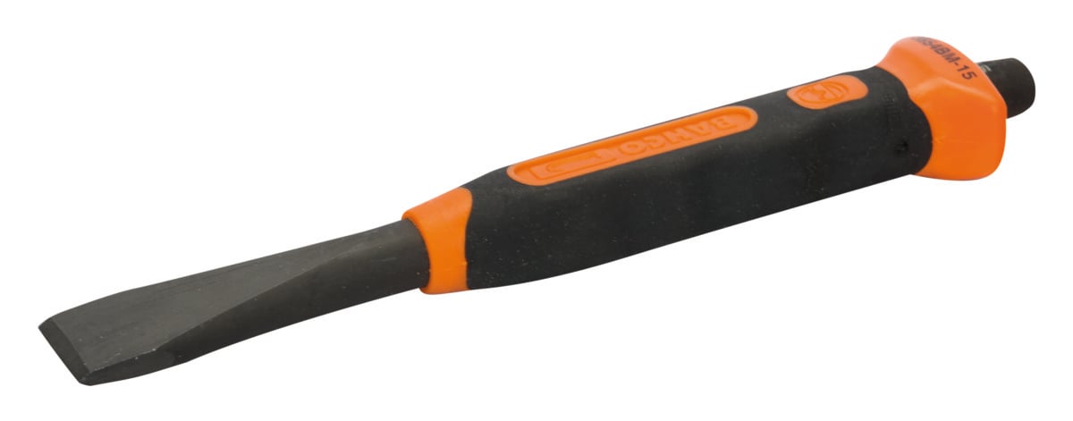 Bahco Koudbeitel | plat | tweecomponentengreep | handbescherming | 31 mm x 185 mm - retailverpakking - SB3654BM-20
