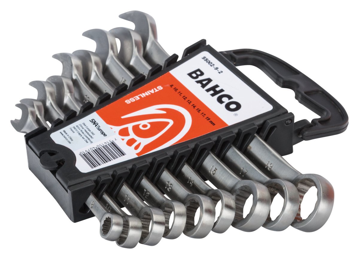 Bahco Ringsteeksleutelset | roestvaststaal | metrisch 9-delig SS002-9-2