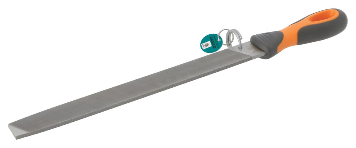 Bahco Molenaarsvijl | ERGO™ | met veiligheidsring | met hecht | 2 vlakke zijkanten | basterd | 300 mm TAH1-143-12-1-2