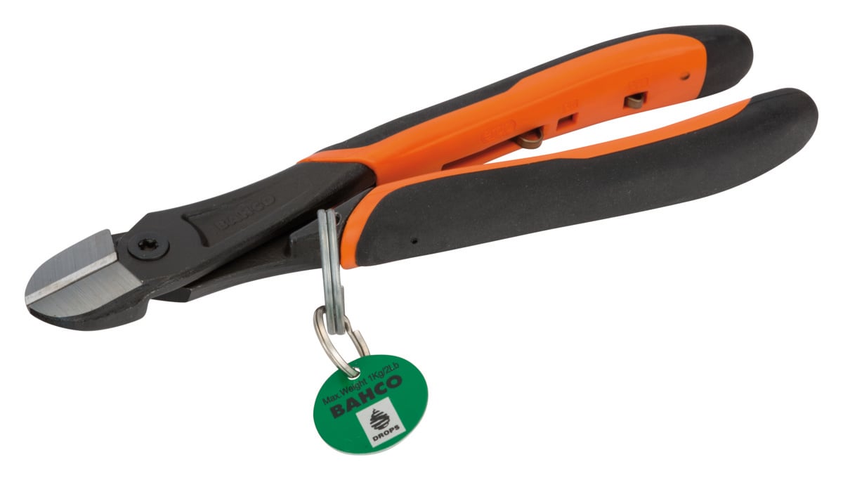 Bahco Zijsnijtang ERGO™ | heavy-duty | terugslagveer | tweecomponentengreep | gefosfateerd | met veiligheidsring | 200 mm - TAH21HDG-200