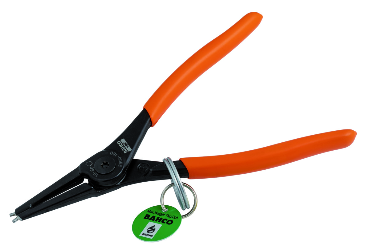 Bahco Buitenborgringtang | met veiligheidsring | rechte bek | gefosfateerd | 19 mm - 60 mm - TAH2900-180
