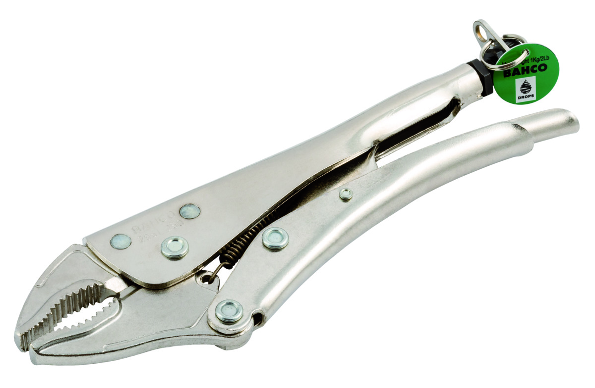 Bahco Griptang | met veiligheidsring | gebogen bek | verchroomd | 235 mm TAH2951-250