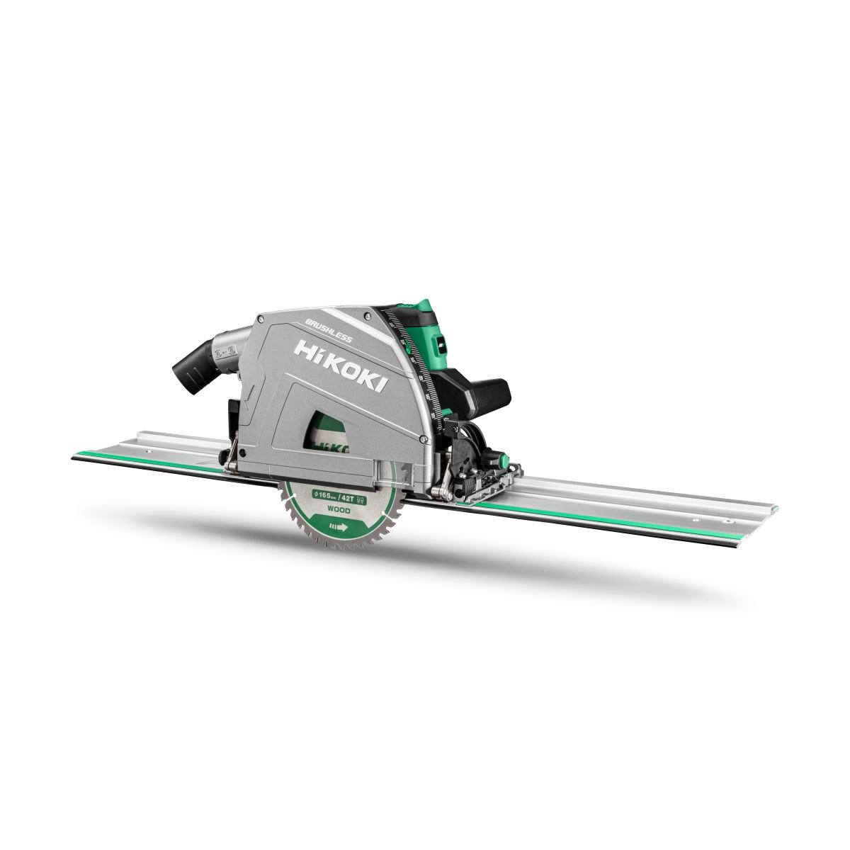 Hikoki KSC3606DPA W21Z Accu invalzaag | 36V / 66 mm | Inclusief geleiderail 160cm | Exclusief accu&apos;s en lader in HSC IV - KSC3606DPAW21Z