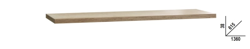 Beta C45Pro Pwe/2 Werkblad Multiplex | 1,3 mt - 045002143