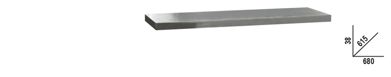 Beta C45Pro Pxe/1 Werkblad Inox | 0,7 mt - 045002131