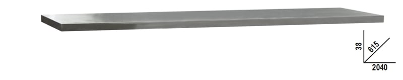 Beta C45Pro Pxe/3 Werkblad Inox | 2,0 mt - 045002140