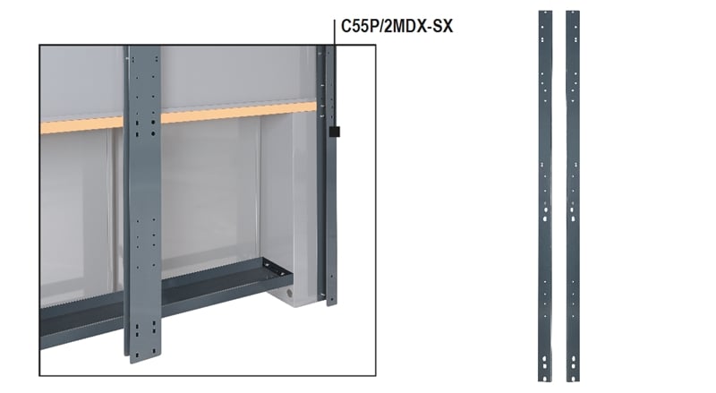 Beta C55P/2Mdx-Sx-Rechtse/Linkse Steunpalen - 055000253