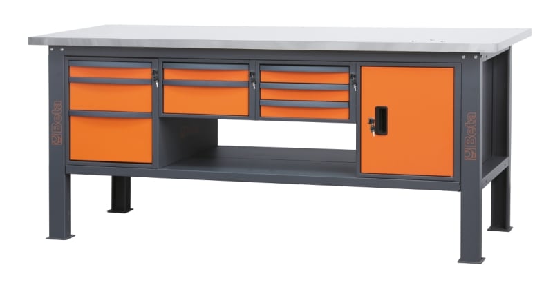 Beta C58Bc-X2,1 8Ca/O Werkbank | Werkblad inox - 058000625