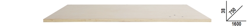 Beta C58Plt-W 1,6 Werkblad | Multiplex | Hout - 058000641