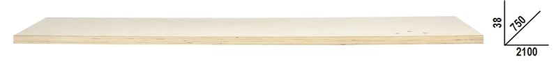 Beta C58Plt-W 2,1 Werkblad | Multiplex | Hout - 058000651