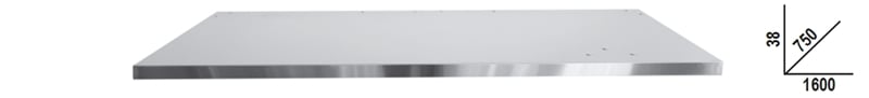 Beta C58Plt-X 1,6 Werkblad | Inox - 058000646