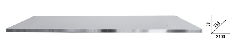 Beta C58Plt-X 2,1 Werkblad | Inox - 058000656