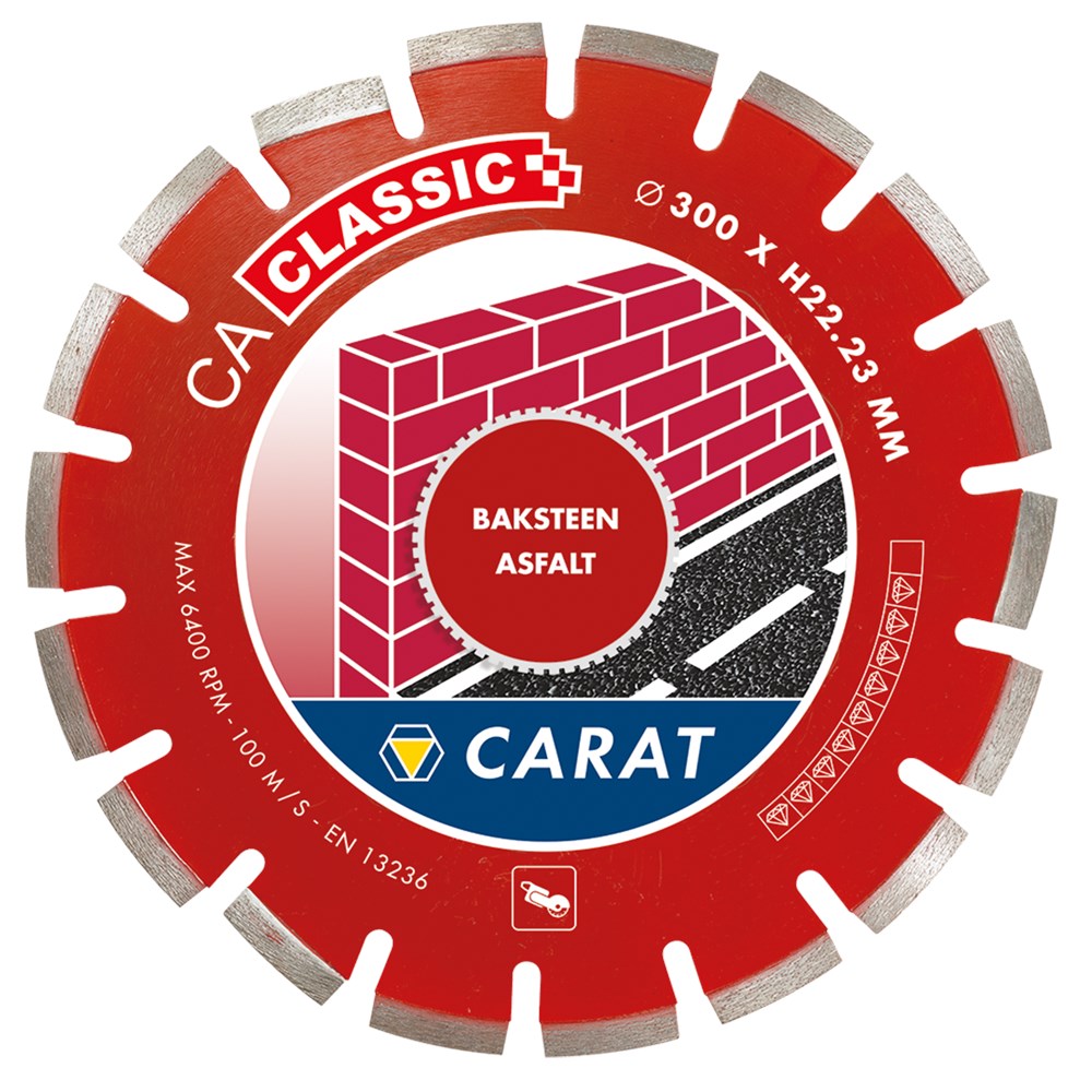Carat DIAMANTZAAG ASFALT Ø300x20,00MM, CA CLASSIC - CAC3002000 - CAC3002000