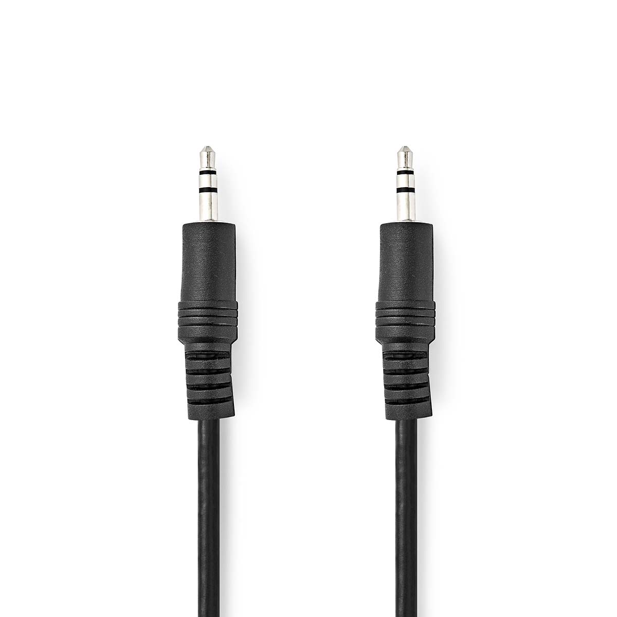 Nedis Stereo-Audiokabel | 3 5 mm Male | 3 5 mm Male | Vernikkeld | 1.50 m | Rond | Zwart | Label CAGL22000BK15