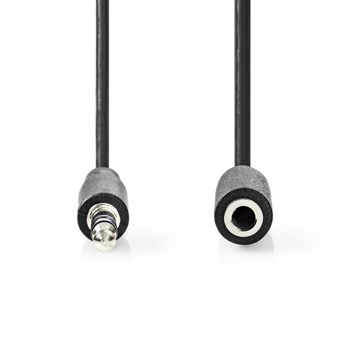Nedis Stereo-Audiokabel | 3,5 mm Male | 3,5 mm Female | Vernikkeld | 10.0 m | Rond | Zwart | Label - CAGL22050BK100