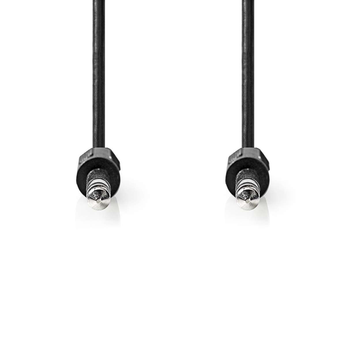 Nedis Stereo-Audiokabel | 6,35 mm Male | 6,35 mm Male | Vernikkeld | 2.00 m | Rond | Zwart | Label - CAGL23000BK20