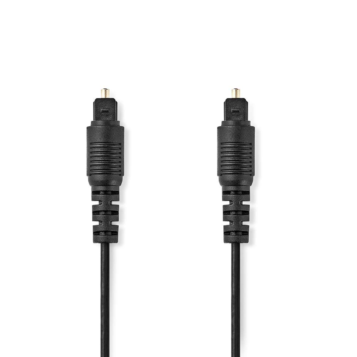Nedis Optische Audiokabel | TosLink Male | TosLink Male | 10.0 m | Rond | PVC | Zwart | Label CAGL25000BK100