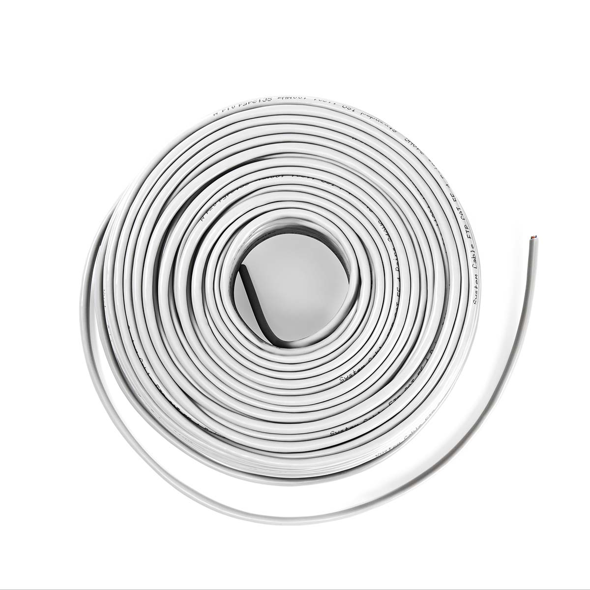 Nedis CAT5e-netwerkkabel op rol | F/UTP | Soepele koperen kern | 100 m | Grijs - CCBGFTP5GY100